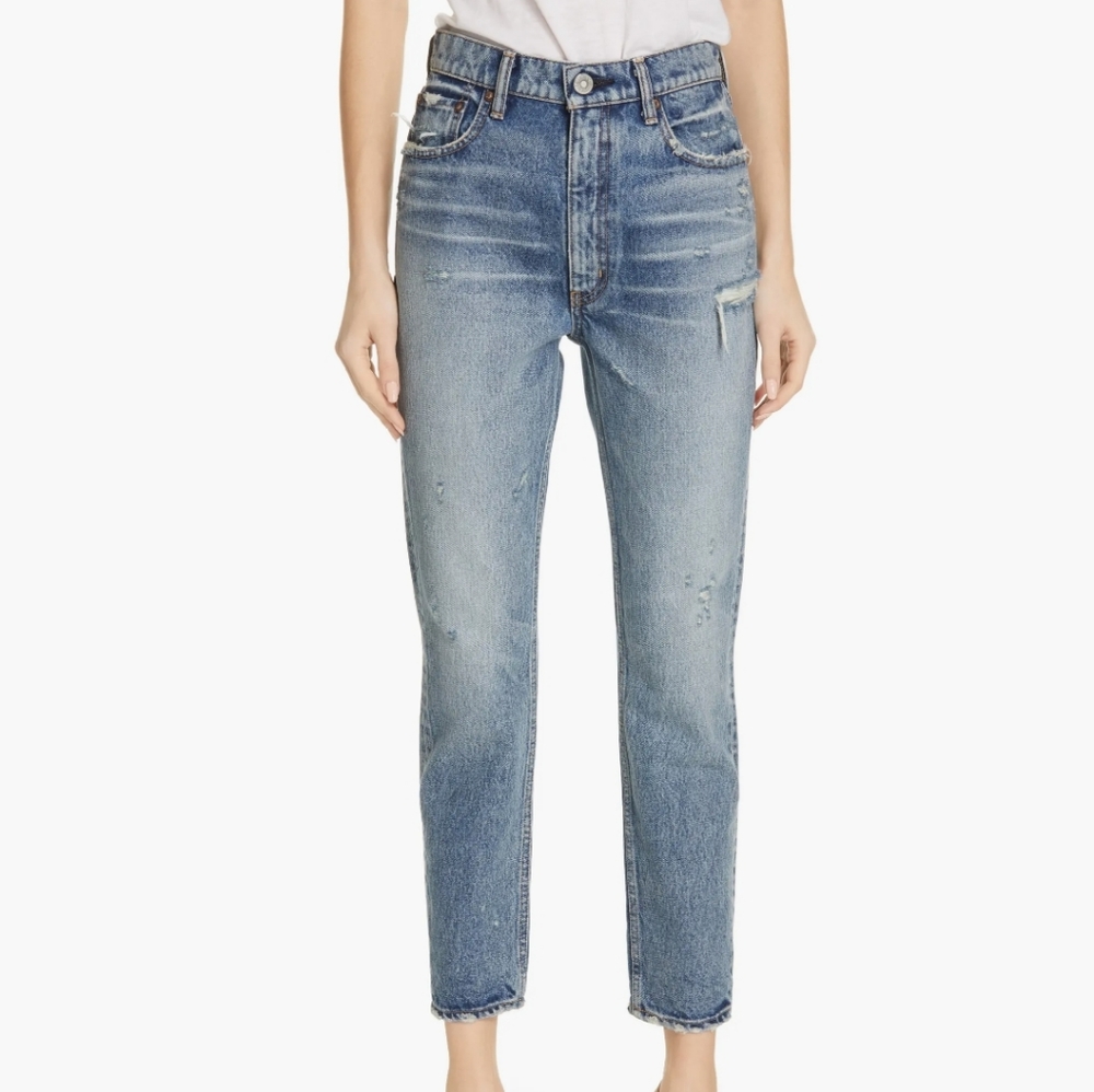 Moussy Vintage Revolve Denim Distressed Everette Boyfriend Jeans sz 25